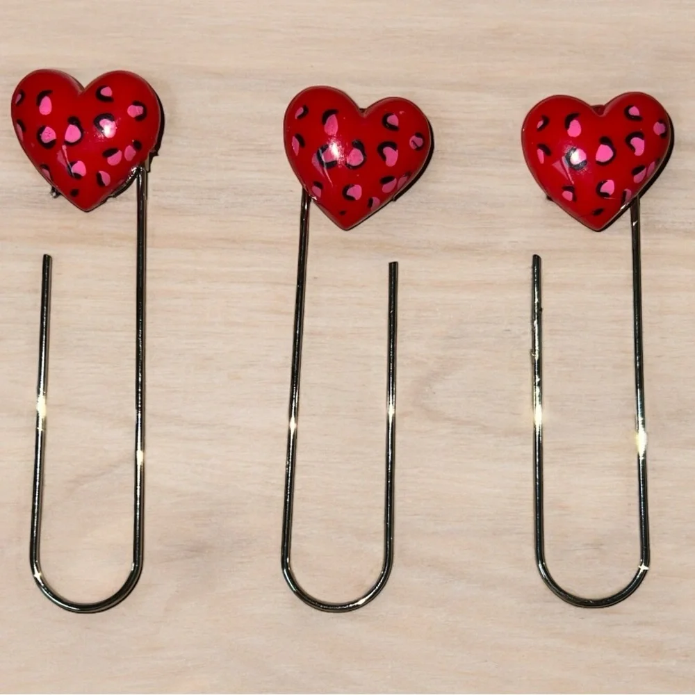 NEW Animal Print Hearts Planner Clip Bundle